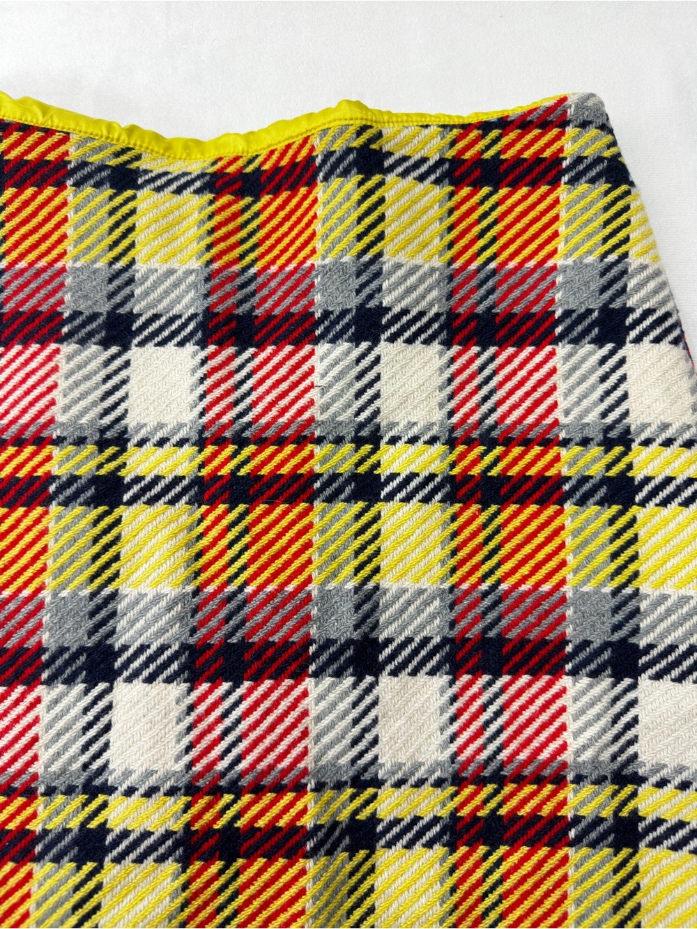 Boden Plaid Midi Skirt Pencil Checked 6 Regular Preppy Academic Yellow Womens - Picture 3 of 8